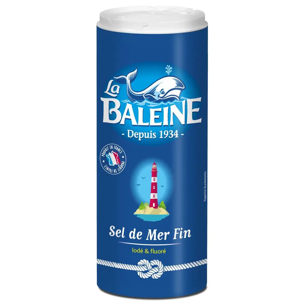 LA BALEINE Sel of mer fin iodé and fluoré 550g