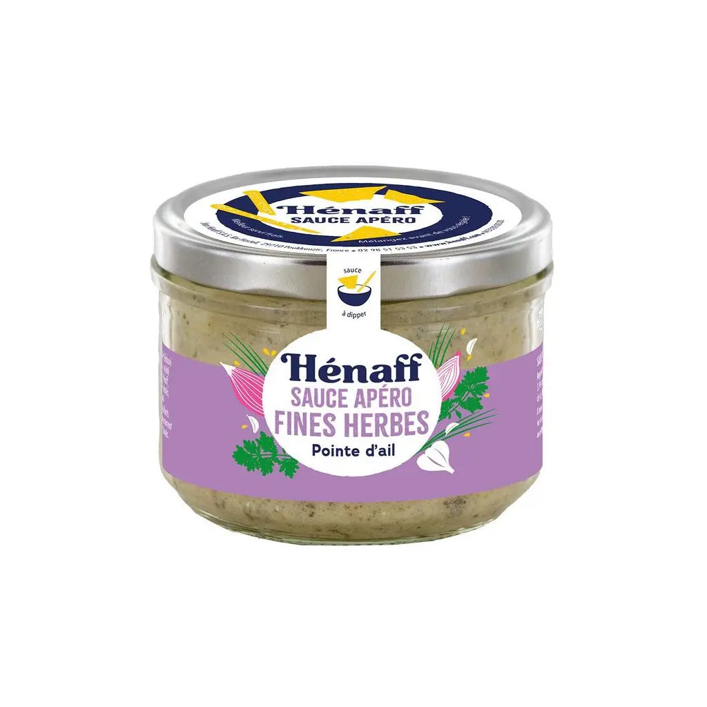 Molho para aperitivo HENAFF com ervas finas e um toque de alho 180g