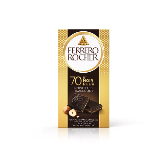 FERRERO ROCHER - Dark Chocolate with Hazelnuts 90g