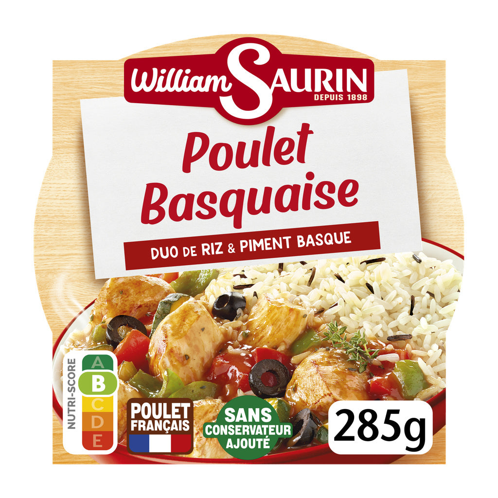WILLIAM SAURIN Basque-style chicken rice duo & Basque pepper 285g
