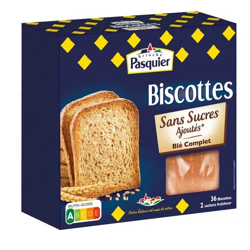 Toasts complets sans sucres ajoutés BRIOCHE PASQUIER 300g