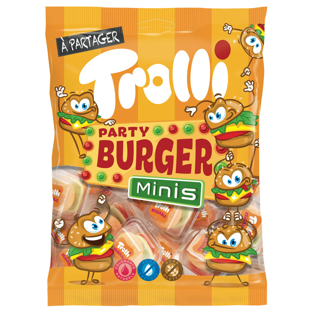TROLLI Party Burger Mini Candies 100g