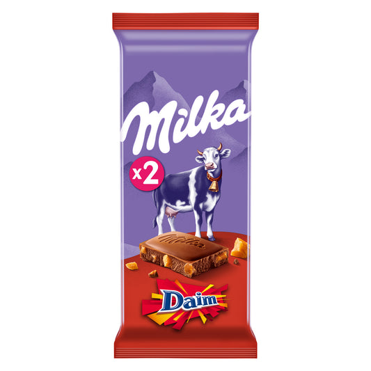MILKA milk chocolate Daim 2x100g
