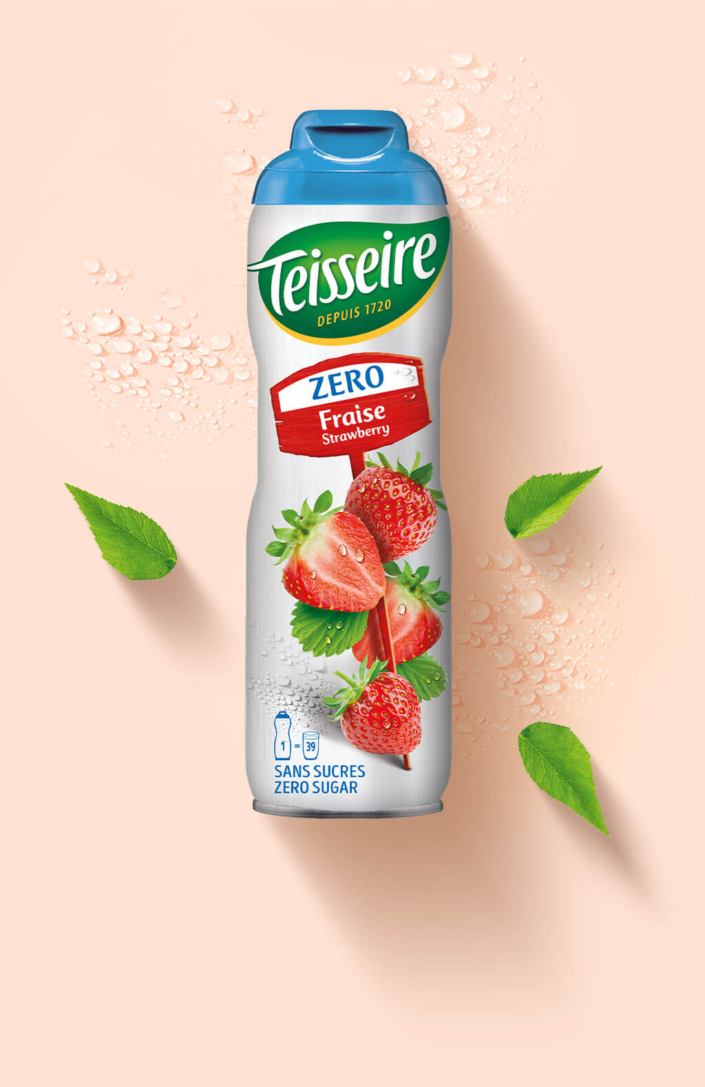 Sciroppo alla fragola TEISSEIRE Zero Zuccheri - 60cl