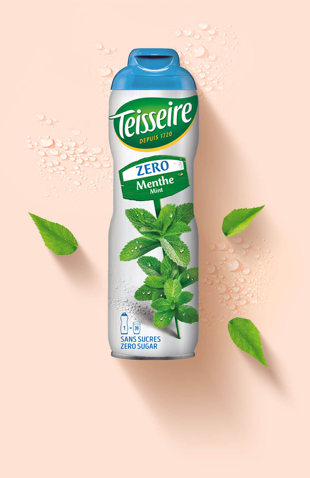 TEISSEIRE Pfefferminz Sirup Ohne Zucker - 60cl