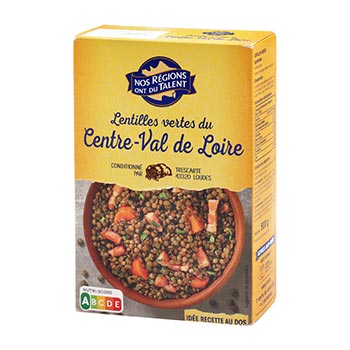 NOS REGIONS ONT DU TALENT Centre-Val of Loire Green Lentils 500g