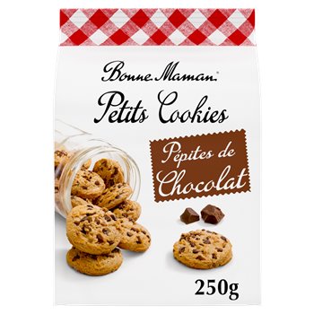 BONNE MAMAN Petits cookies Pépites de chocolat - 250g
