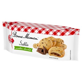 BONNE MAMAN Sablés de avellana y chocolate - 150g