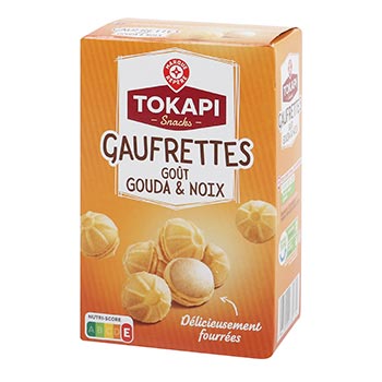 Wafers ripieni MARQUE REPÈRE Gouda e noci 75g