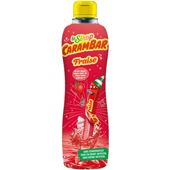 Sirop de fraise CARAMBAR - 75 cl