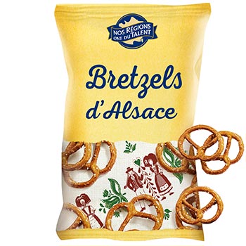 Sachet de bretzels d'Alsace NOS RÉGIONS ONT DU TALENT 200g