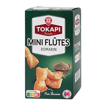 MARQUE REPÈRE Mini-flûtes feuilletées Romarin - 100g
