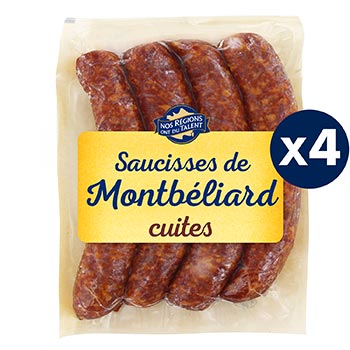 Salsichas Montbéliard IGP NOS RÉGIONS ONT DU TALENT – 500g