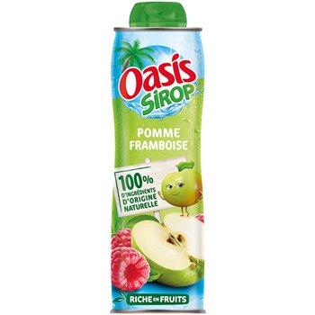 Sciroppo OASIS Mela/Lampone - 60cl