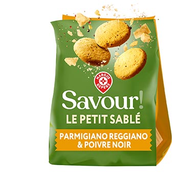 MARQUE REPÈRE SAVOUR Biscuits parmesan poivre 100g