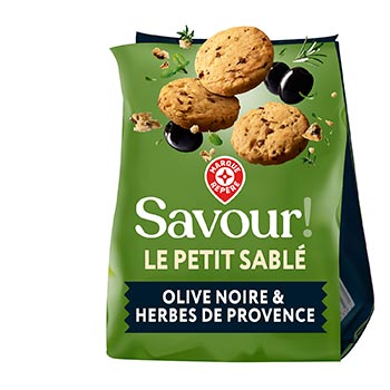 MARQUE REPÈRE SAVOUR Biscuits Olive herbes de provence 100g