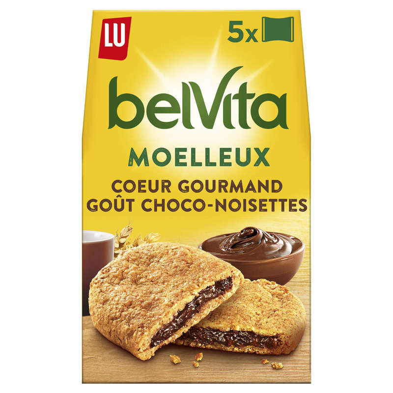 LU Belvita – Soft Breakfast Biscuits Chocolate Hazelnut Flavor 5 packs – 250g