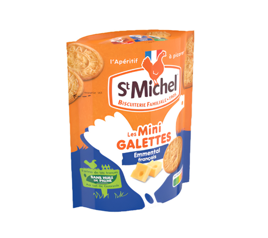 ST MICHEL Mini Galettes with Emmental 100g
