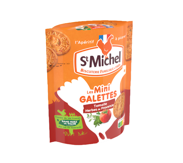 ST MICHEL Mini Galettes Tomato & Provence Herbs 100g