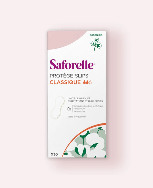 SAFORELLE Organic Cotton Classic Panty Liners x30