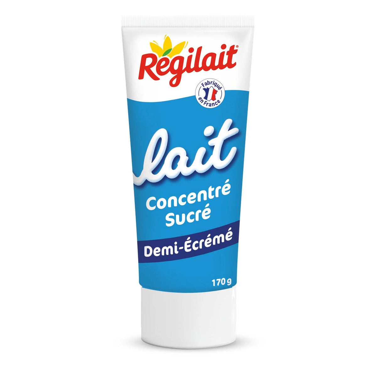 Lait concentré demi-écrémé sucré REGILAIT 170g