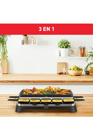 Raclette TEFAL RE45A812 Pierrade 3 em 1