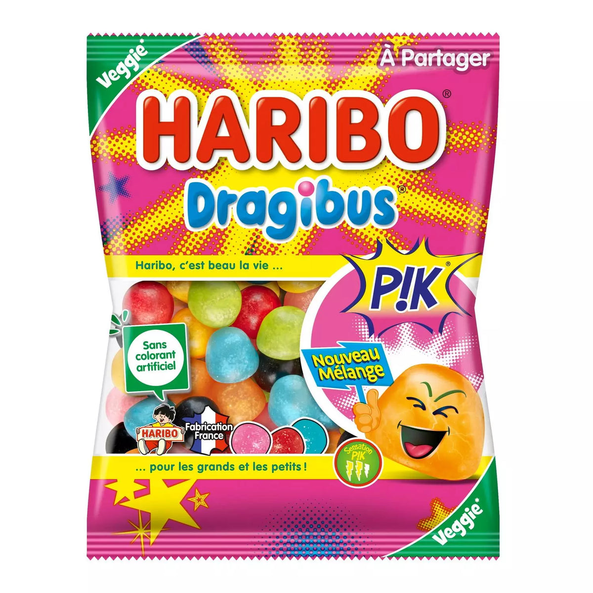Balas HARIBO Dragibus Pik 230g