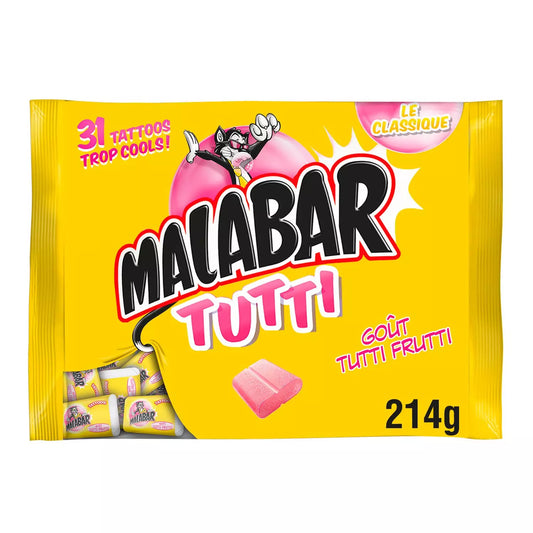 Chewing-gum MALABAR Tutti Frutti 214g