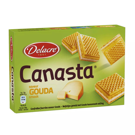 Biscuits apéritifs DELACRE Canasta au Gouda 75g