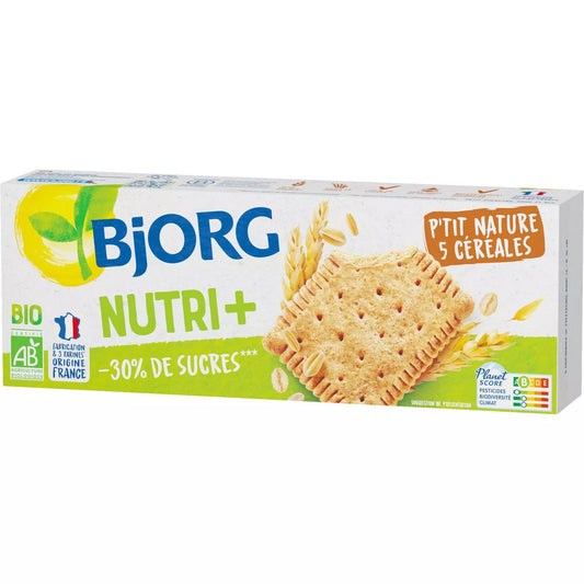 BJORG Galletas Orgánicas Nutri+ 5 Cereales 167g