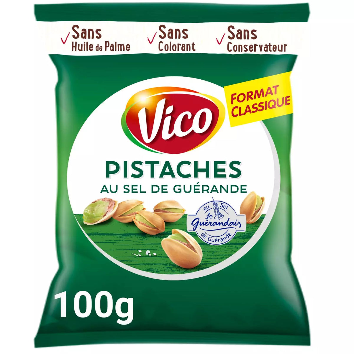 Pistaches VICO com Sal Marinho de Guérande 100g