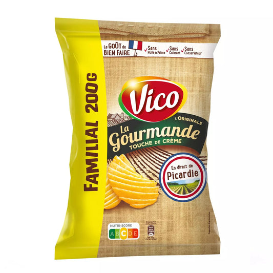 VICO Chips striées La Gourmande Nature 200g