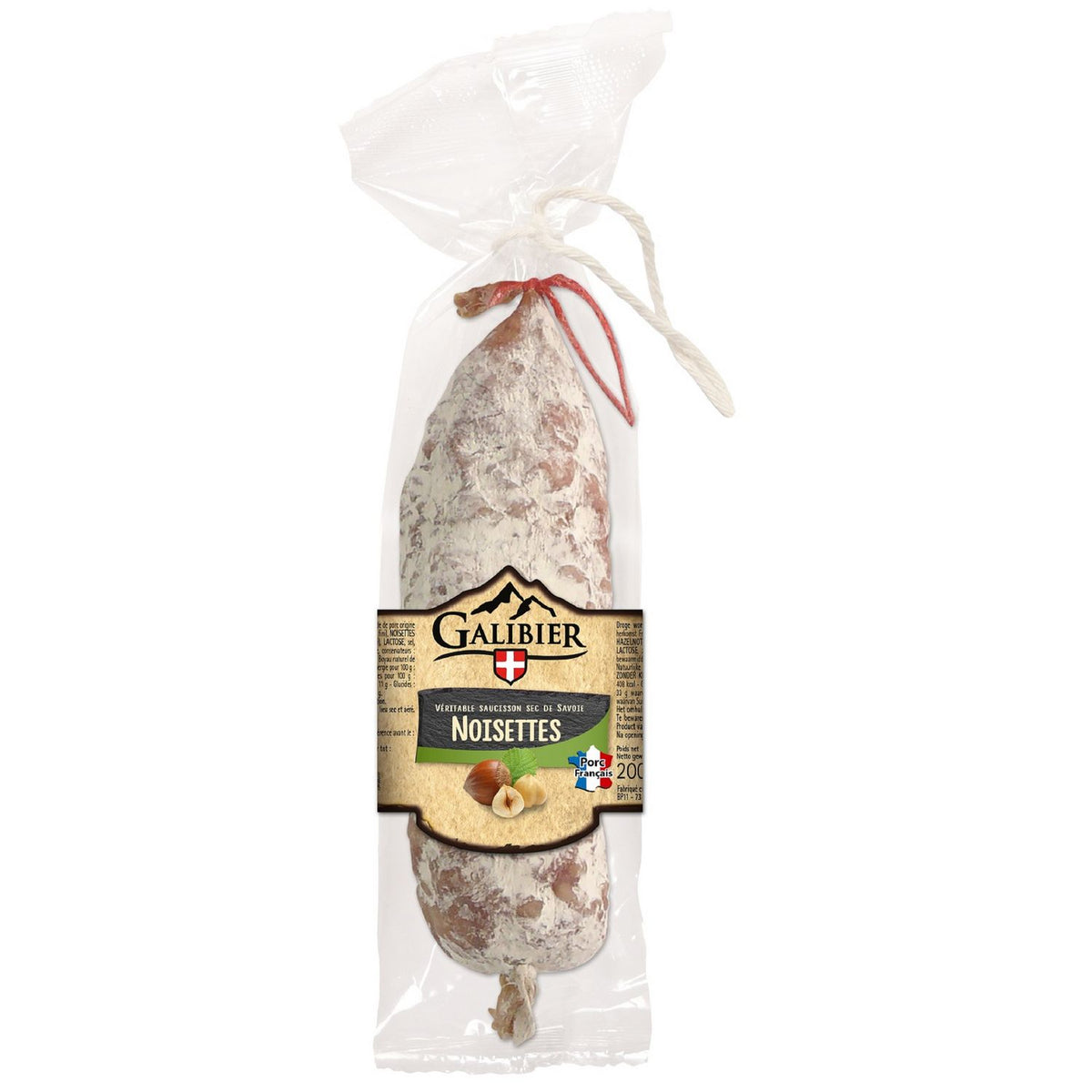 LE GALIBIER Pure Pork Dry Sausage with Hazelnuts 200g