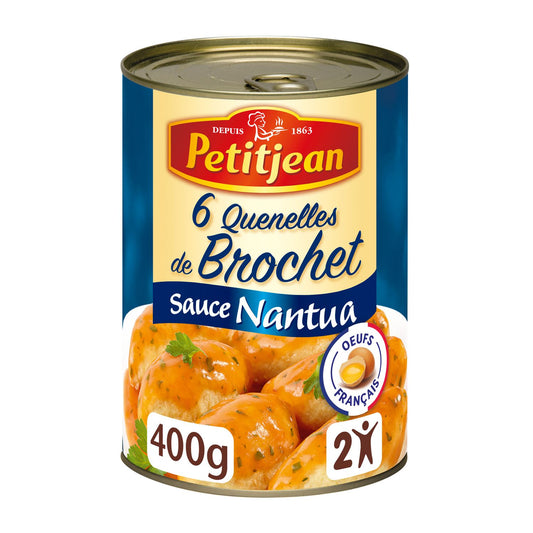 Quenelles de brochet PETIT JEAN sauce Nantua 400g