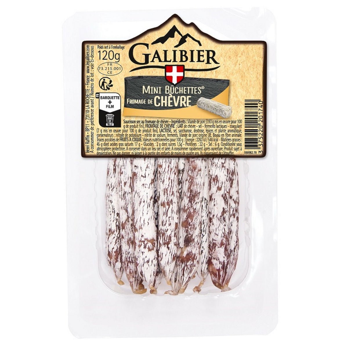 LE GALIBIER Mini Bûchettes with Goat Cheese 120g