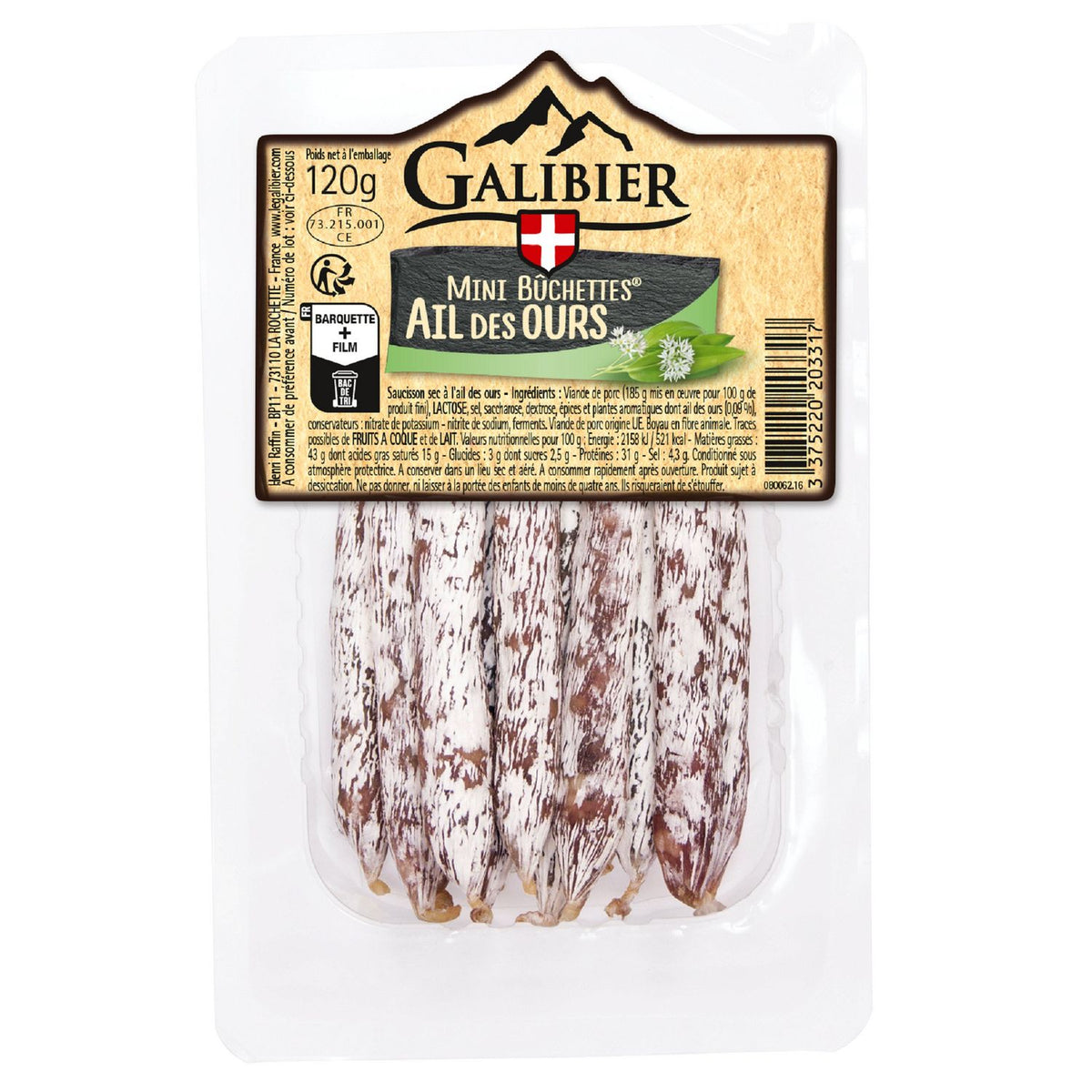 LE GALIBIER Mini Bûchette Bärlauch 120g