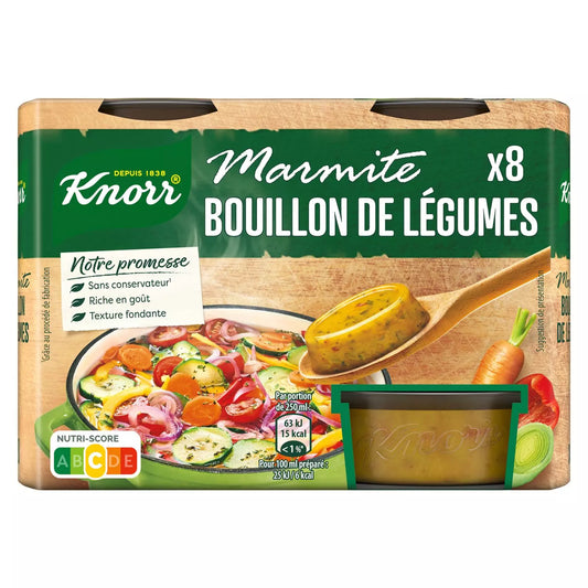 KNORR Gemüse Fond Basis 8 Töpfe - 224 g