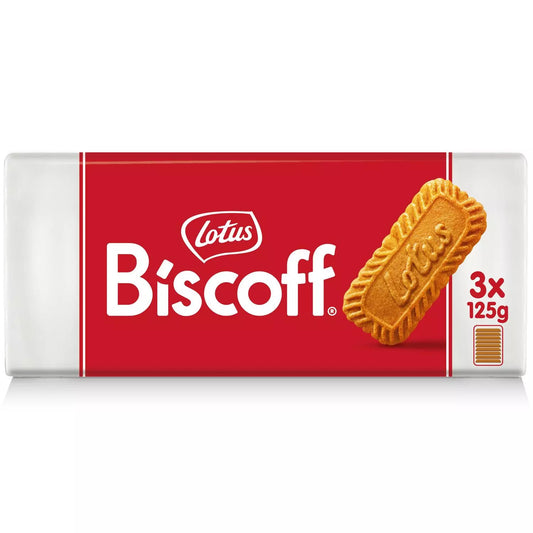 LOTUS BISCOFF Original Biscuits 375g (3 x 125g) Fresh Packs