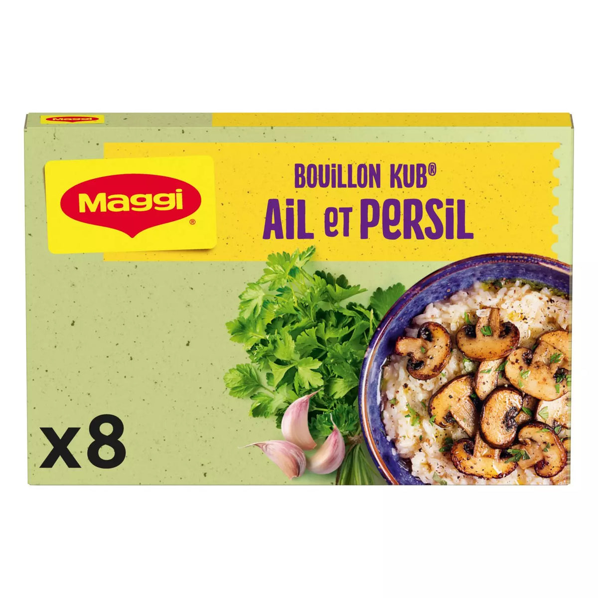 MAGGI Garlic & Parsley Bouillon Cubes (8 Cubes x 10g) 80 g