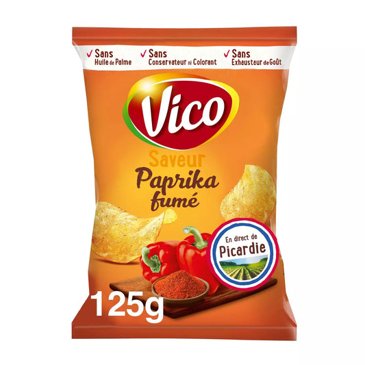 Chips classiques VICO – Saveur paprika fumé 125g
