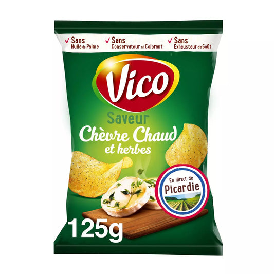 Chips VICO Classiques – Saveur Chèvre Chaud & Herbes 125g