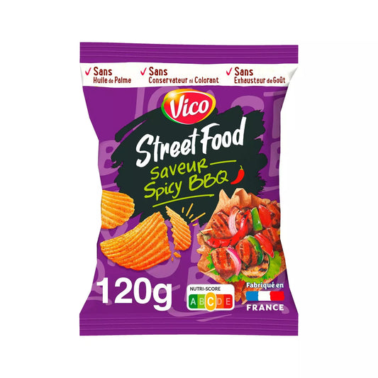 Chips VICO Street Food – Saveur Barbecue Épicé 120g