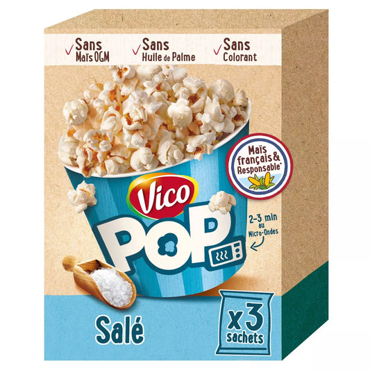 Popcorn Salati VICO – 3x80g (240g total)