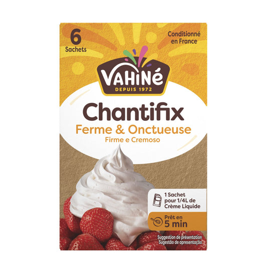 Estabilizante para Chantilly VAHINE Chantifix – 6 Sachês – Textura Firme e Suave