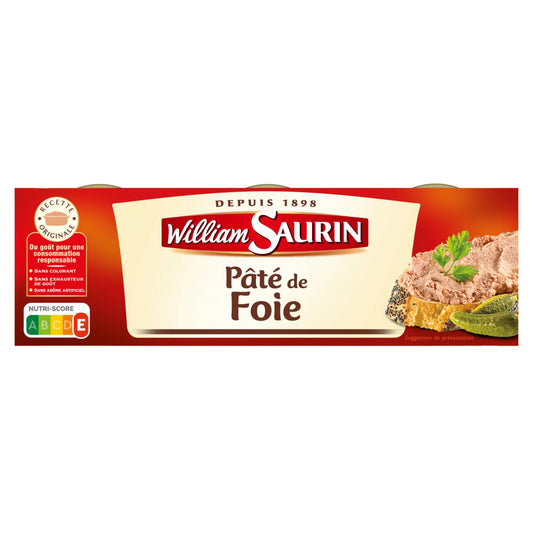 Patê de Fígado WILLIAM SAURIN 3x78g