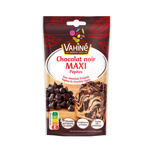 Gotas de Chocolate Meio Amargo VAHINE 100g – Gotas Extra Grandes para Confeitaria
