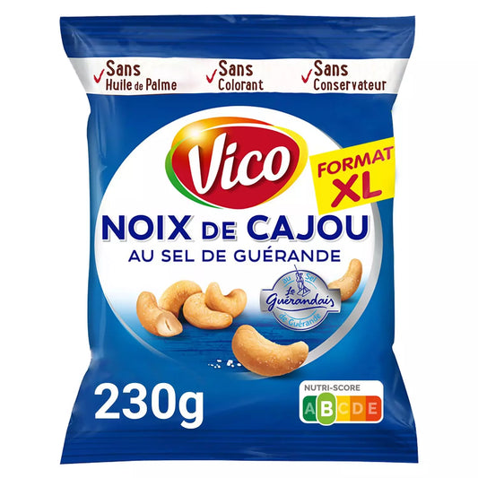Anacardi VICO con sale marino di Guérande 230g