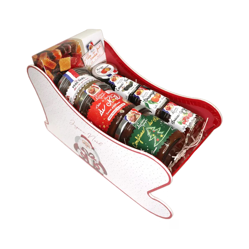 LUCIEN GEORGELIN Santa Claus Sleigh Basket